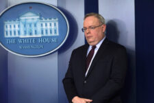 Kellyanne Conway And ONDCP Director Jim Carroll Hold Press Briefing At White House