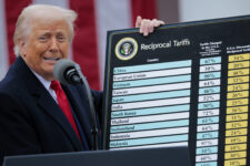 President Trump Holds "Make America Wealthy Again Event" In White House Rose Garden